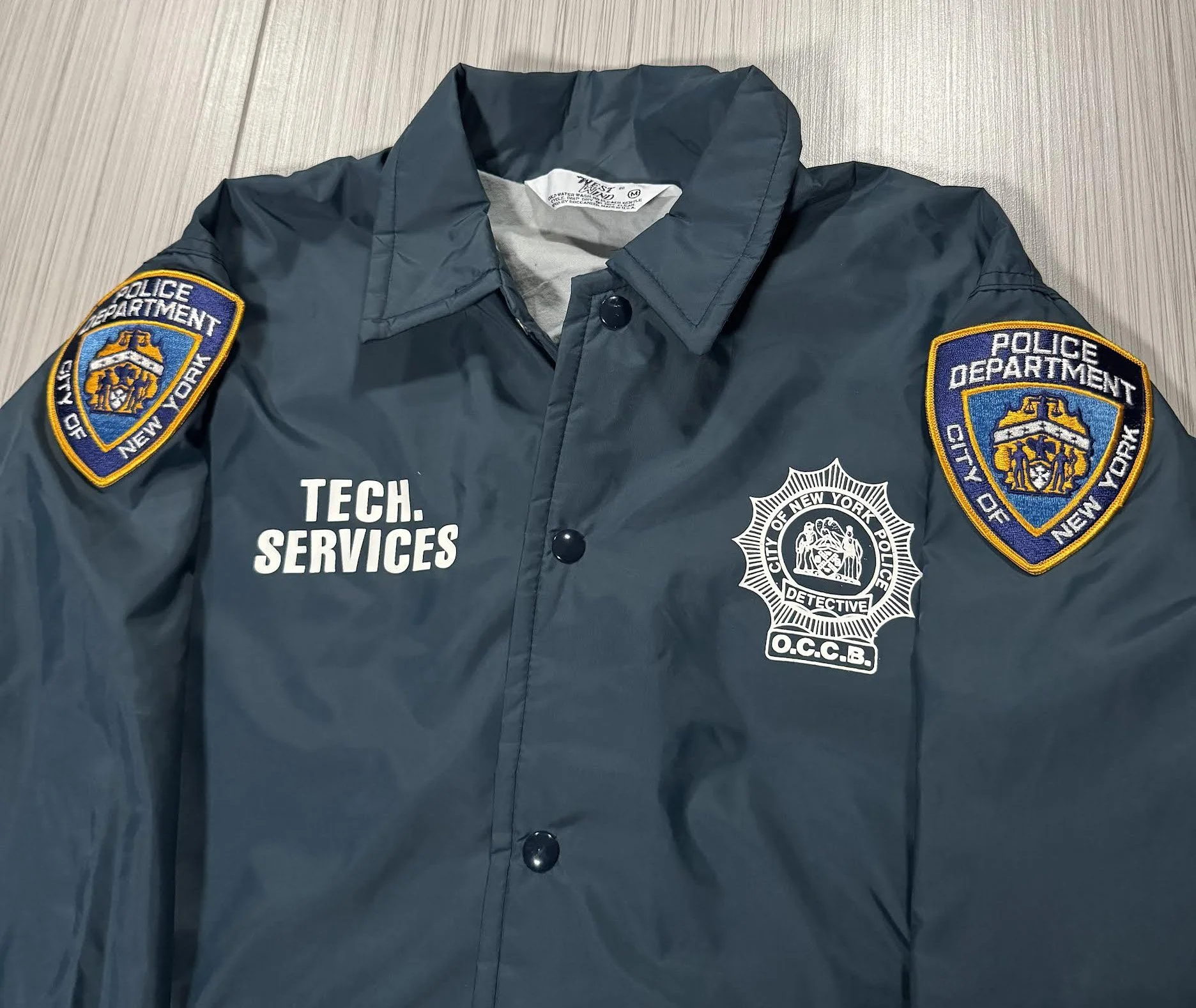 Vintage NYPD Detective Tech. Services Jacket (Size M) NWT — RootsBK